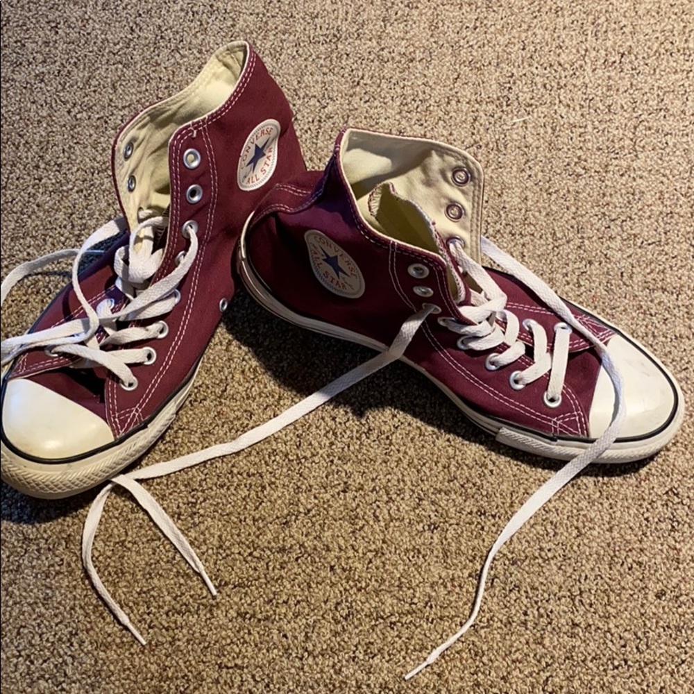 Maroon high tops